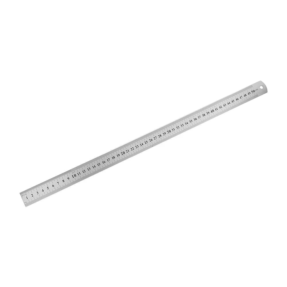 Metal Straight Ruler Stainless Steel Ruler Stationery Drafting Supplies Hand Tools Precision Double Sided Measuring Tool